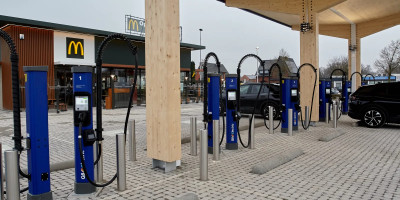 Q8 electric chargers & station next to Mc donald restaurant